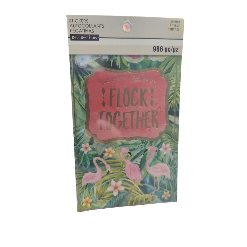 ✅4/25$✅ Recollections Tropical Themed Sticker Set - Multicolor‎ 986 Stickers